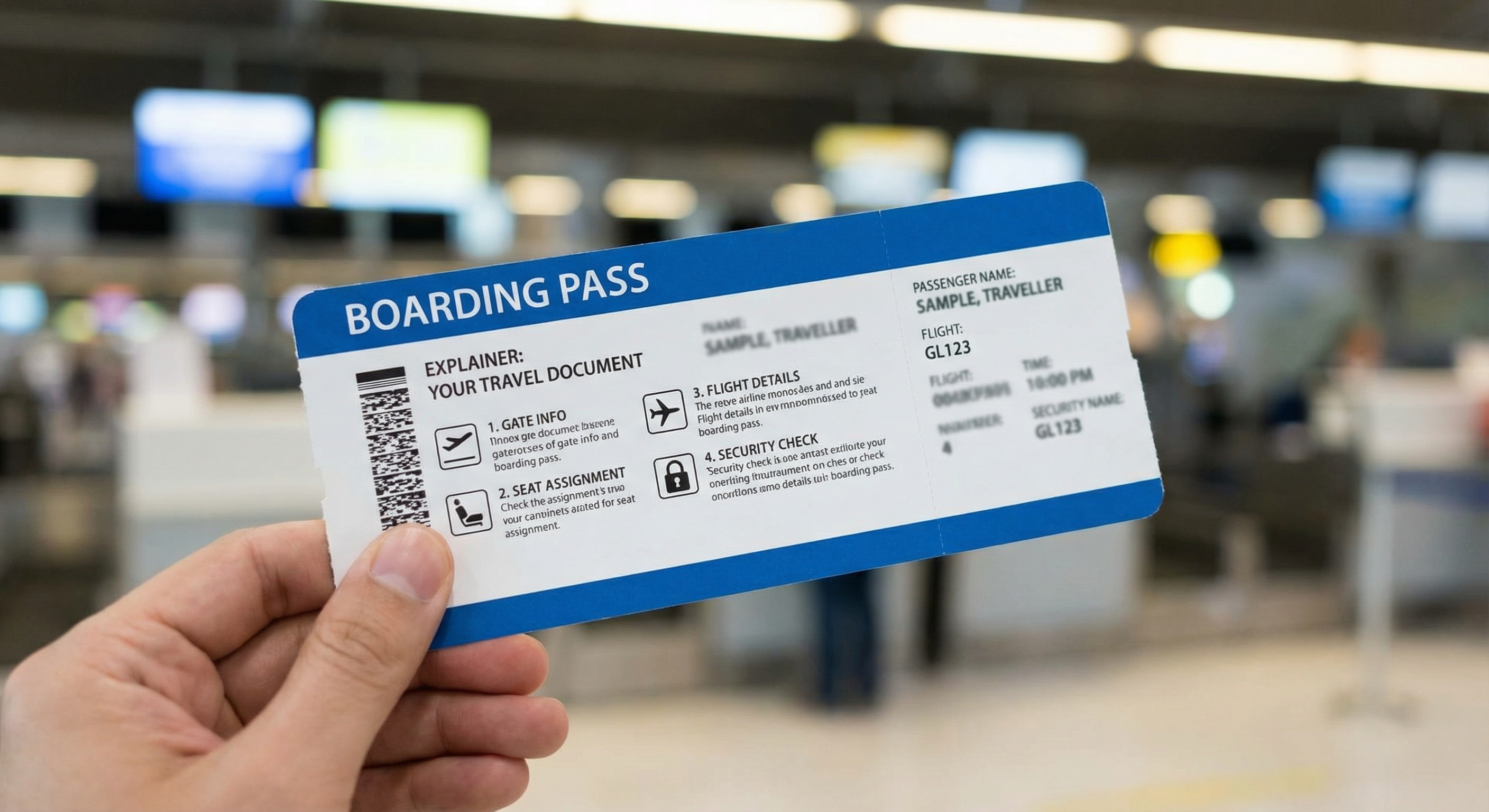 Was ist eine Bordkarte - Boarding Pass erklärt